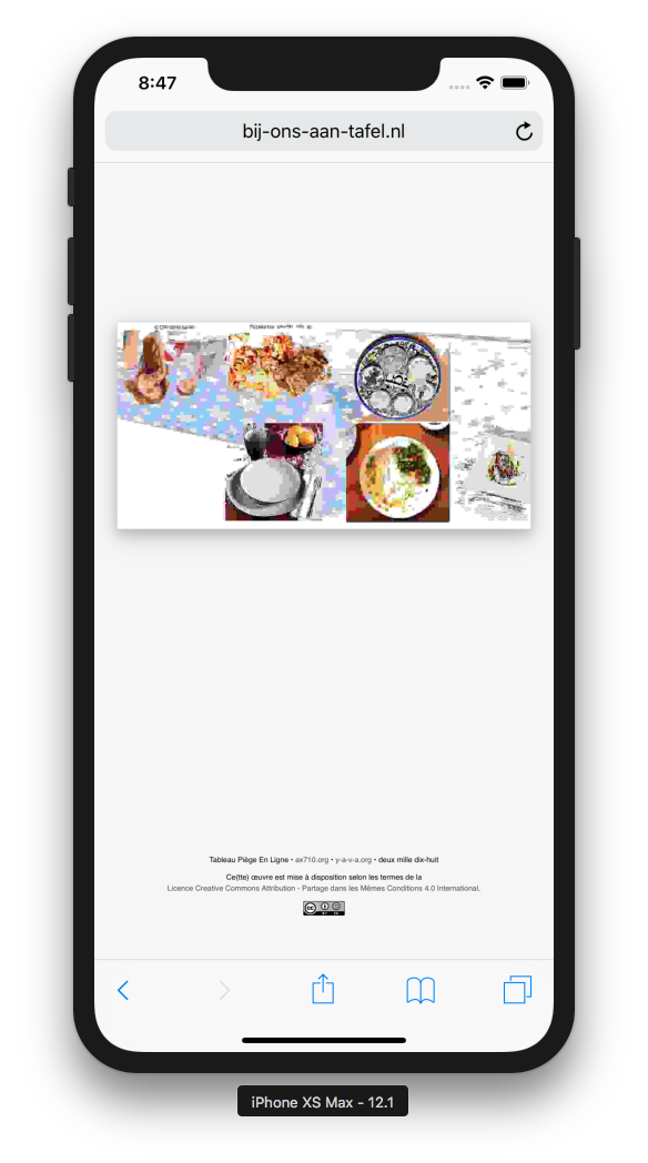 Screenshot of artwork Tableau Piège En Ligne