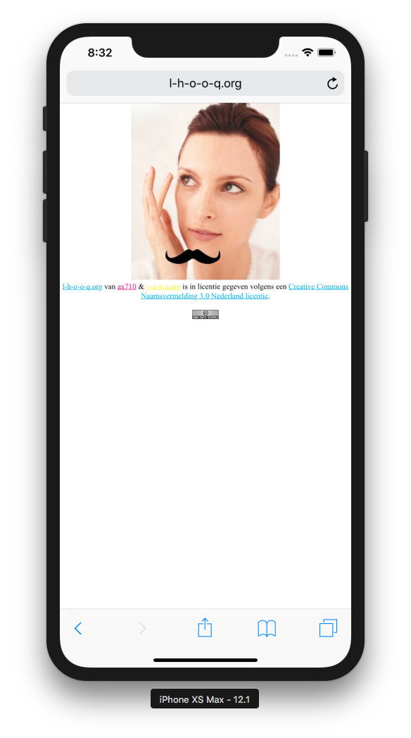 Screenshot of artwork LHOOQ.org