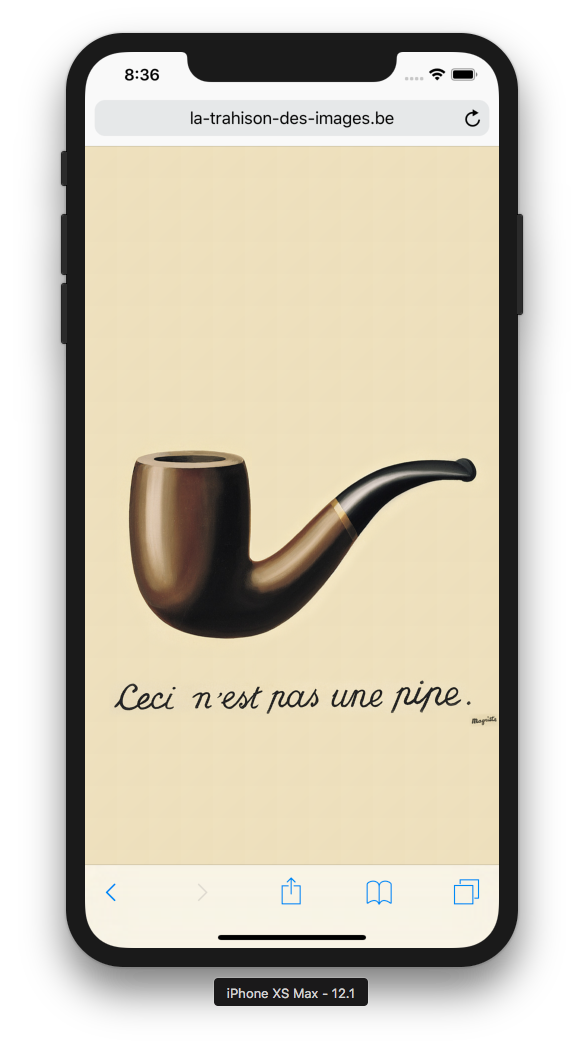 Screenshot of artwork la-trahison-des-images.be